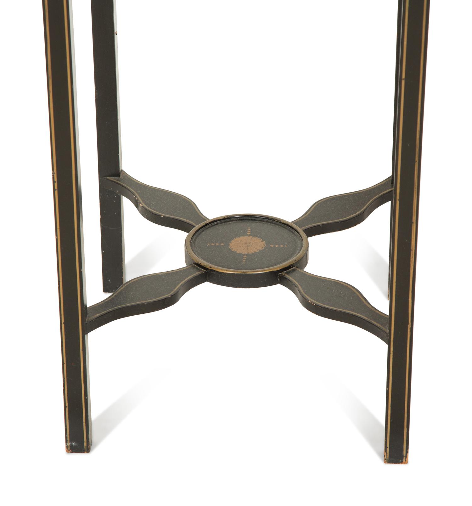 A Pair of Regency Style Tole Birdcages on Stands