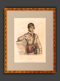 Four Hand-Colored Lithographs by McKenney and Hall