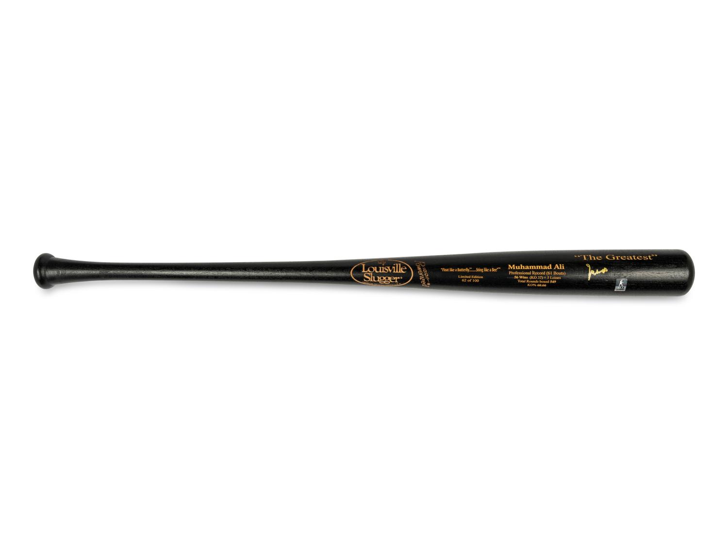 A Muhammad Ali Signed Autograph Baseball Bat (Ali Hologram, PSA)