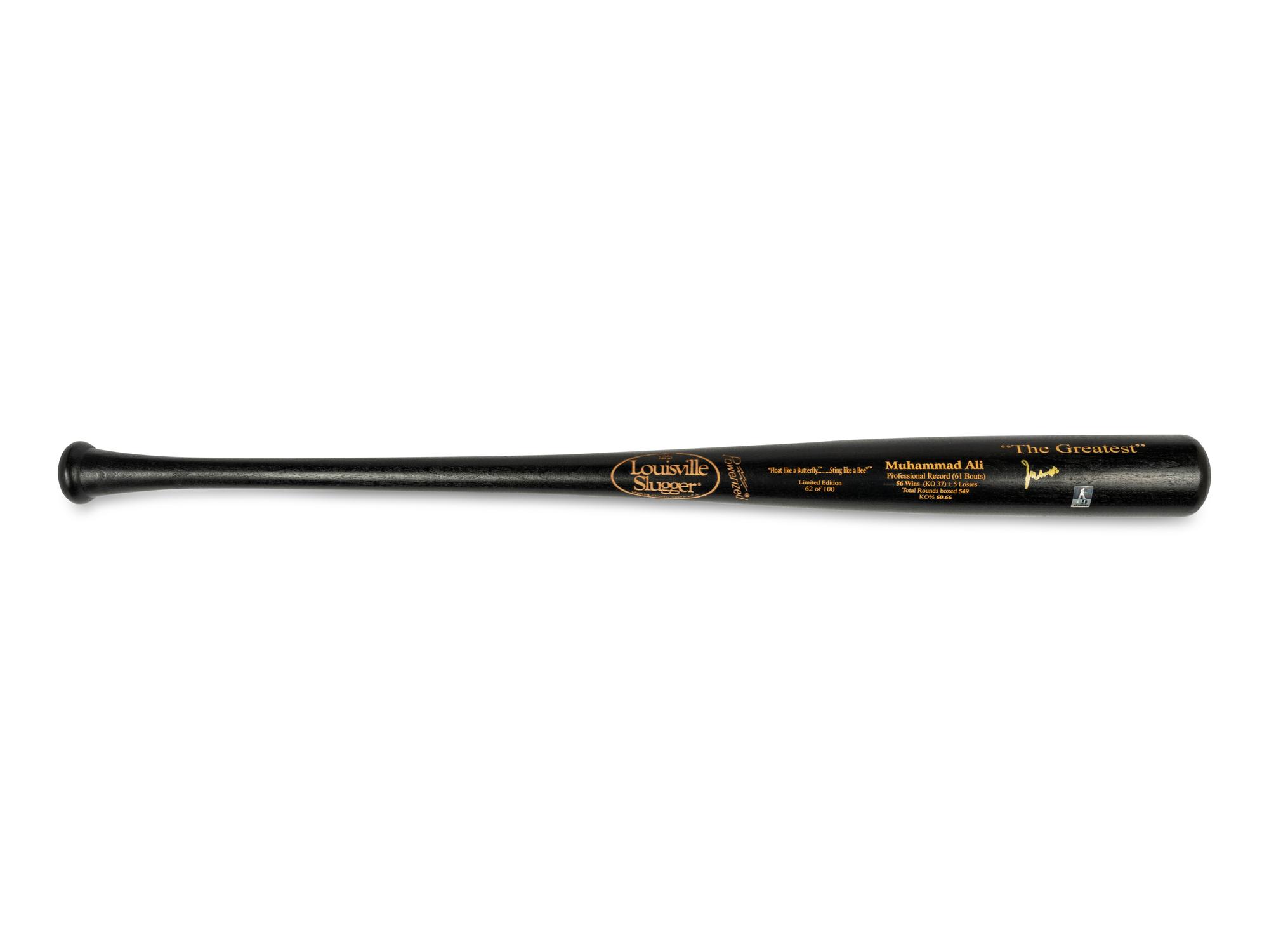 A Muhammad Ali Signed Autograph Baseball Bat (Ali Hologram, PSA)