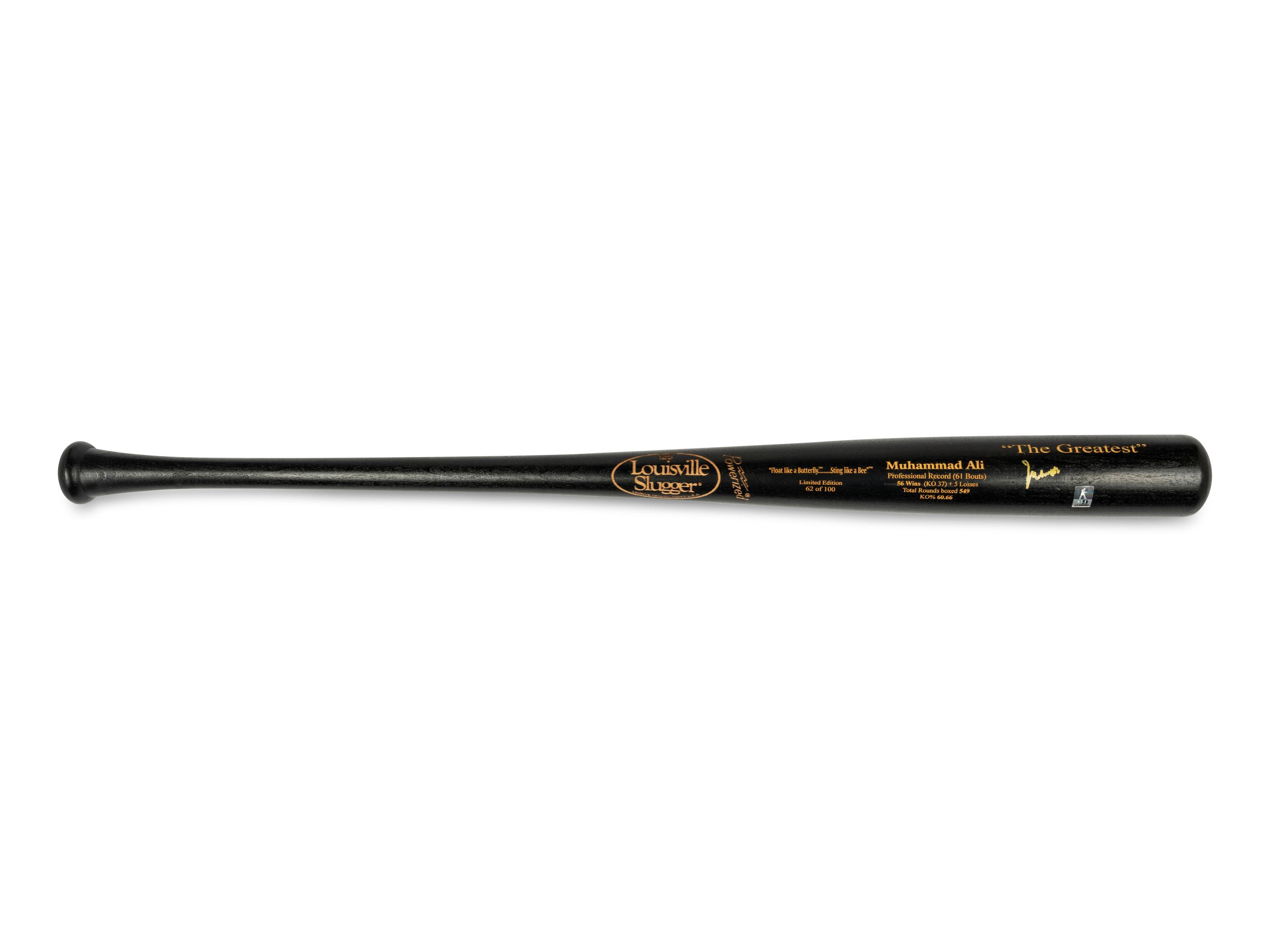 A Muhammad Ali Signed Autograph Baseball Bat (Ali Hologram, PSA)
