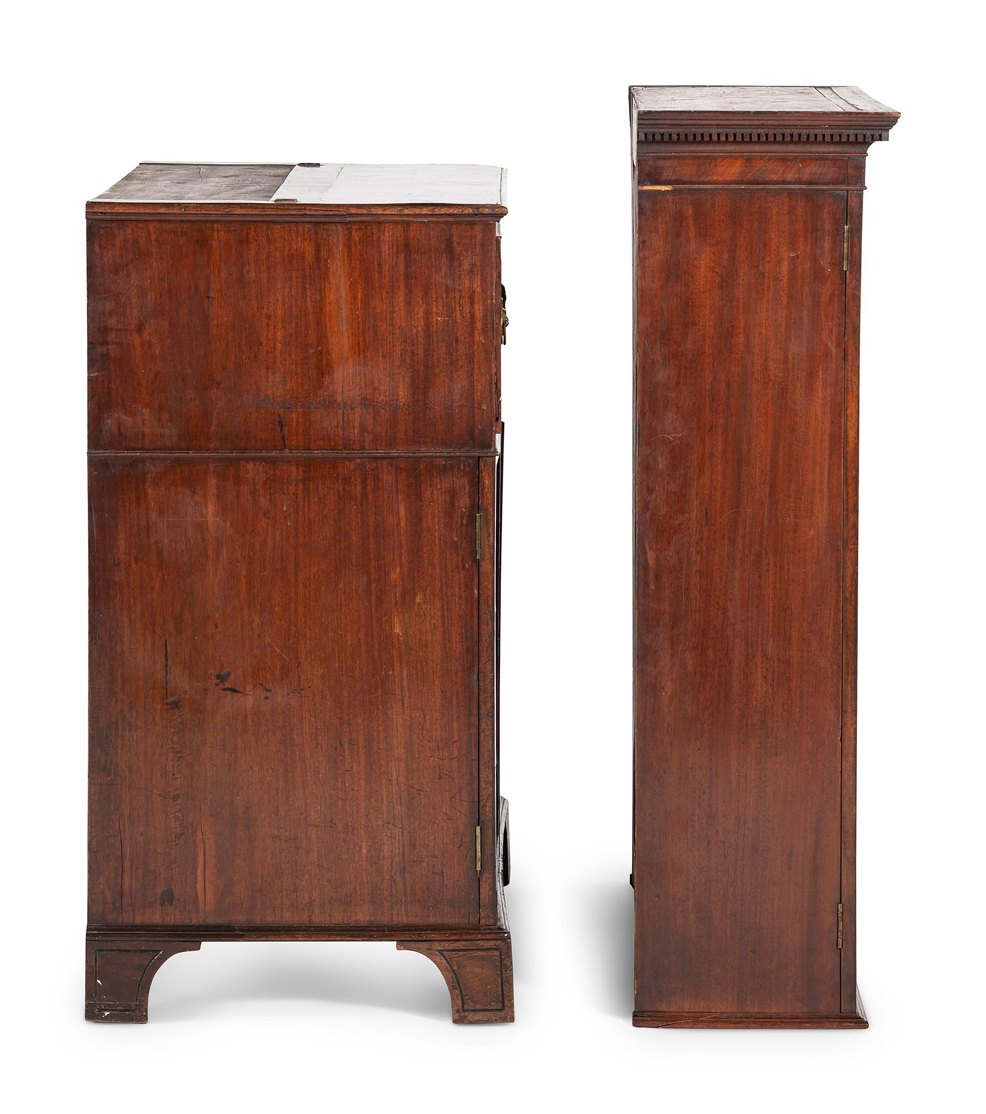 A George III Mahogany Secretary Bookcase