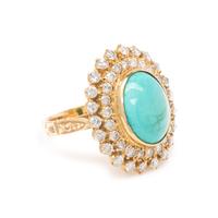 TURQUOISE AND DIAMOND RING