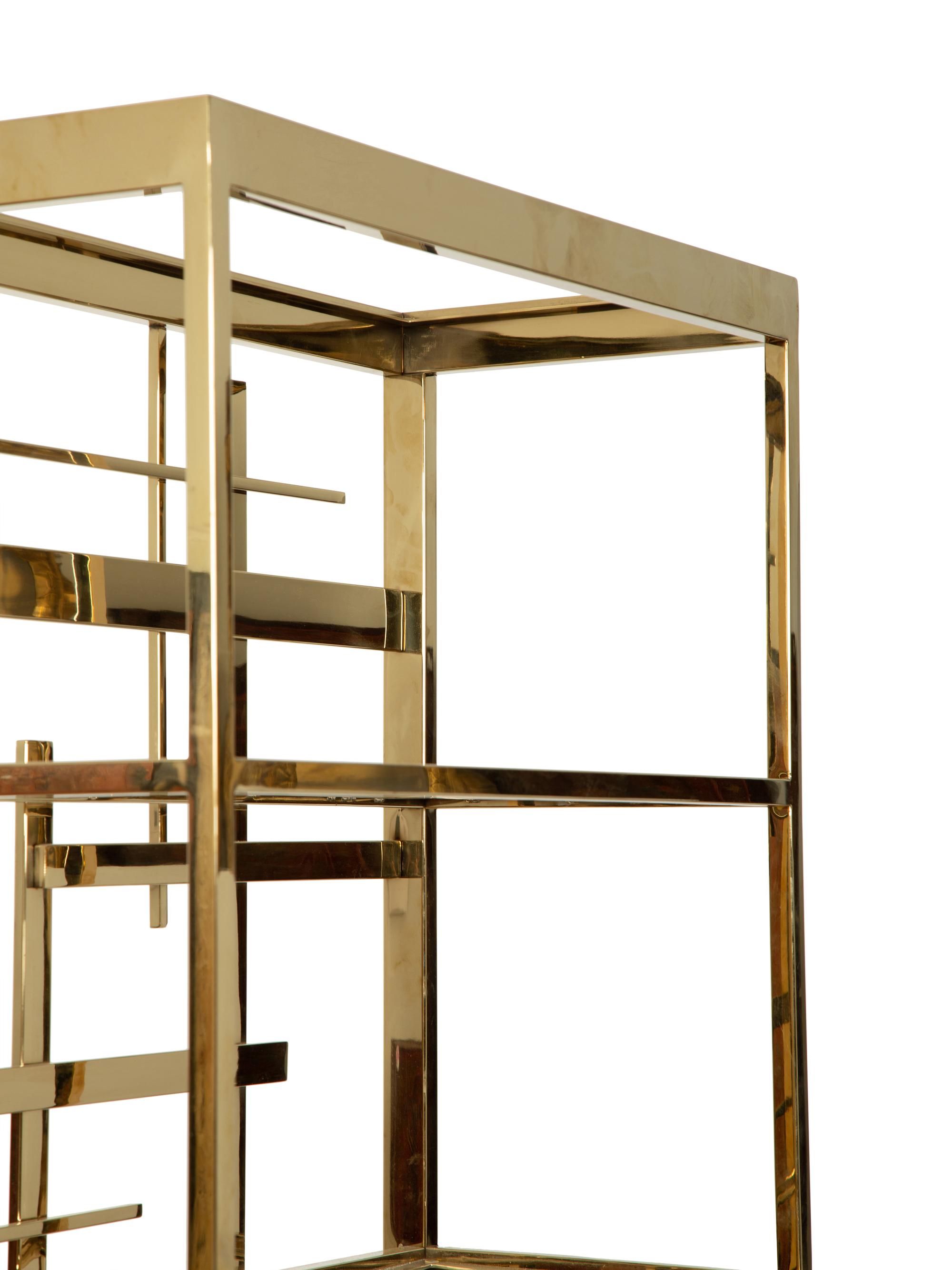 A Brass Etagere By Mitchell Gold and Bob Williams — 20TH CENTURY