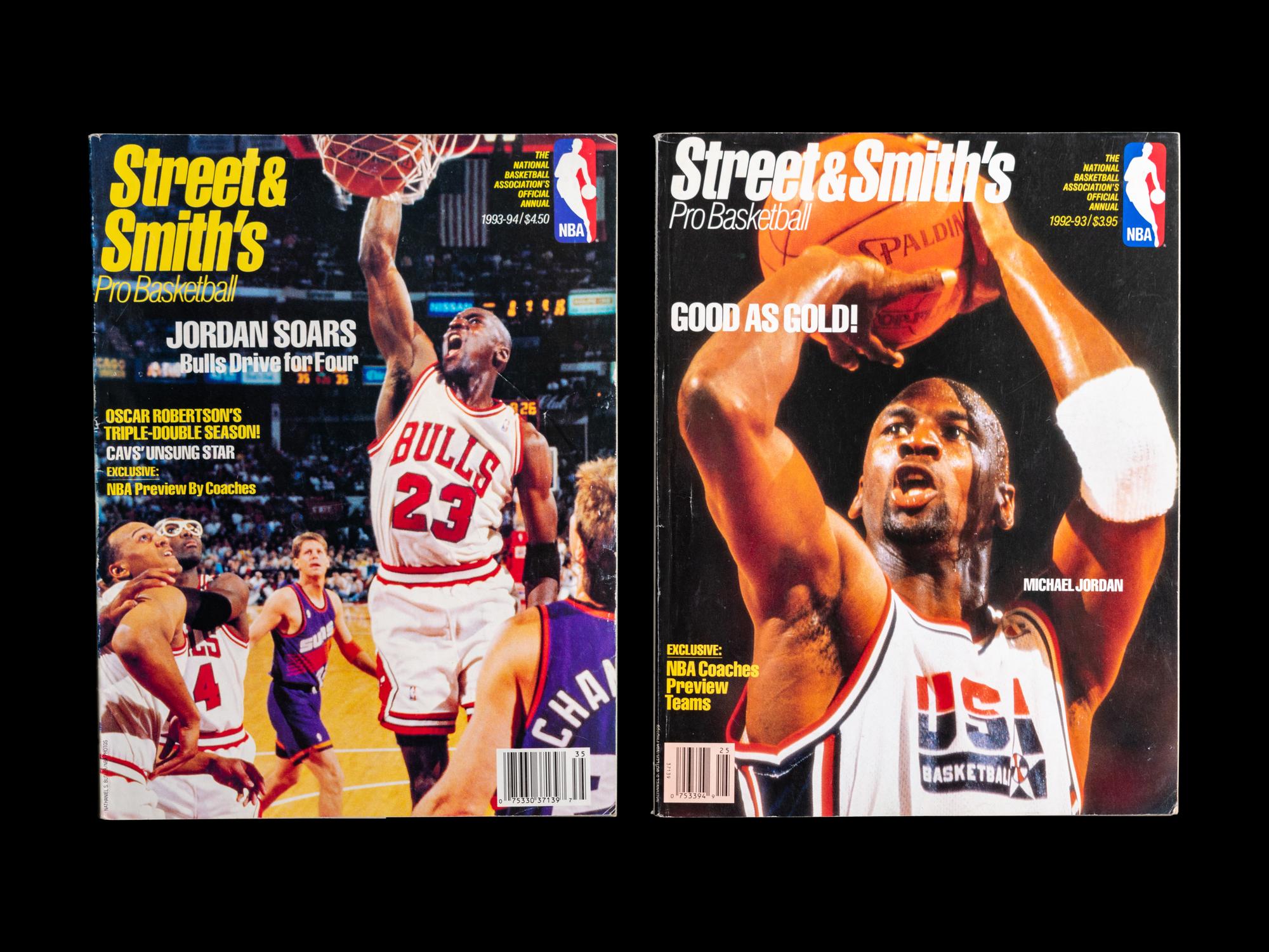 A Group of Michael Jordan Ephemera (Including First Sports Illustrated and 1988 Nike Poster),