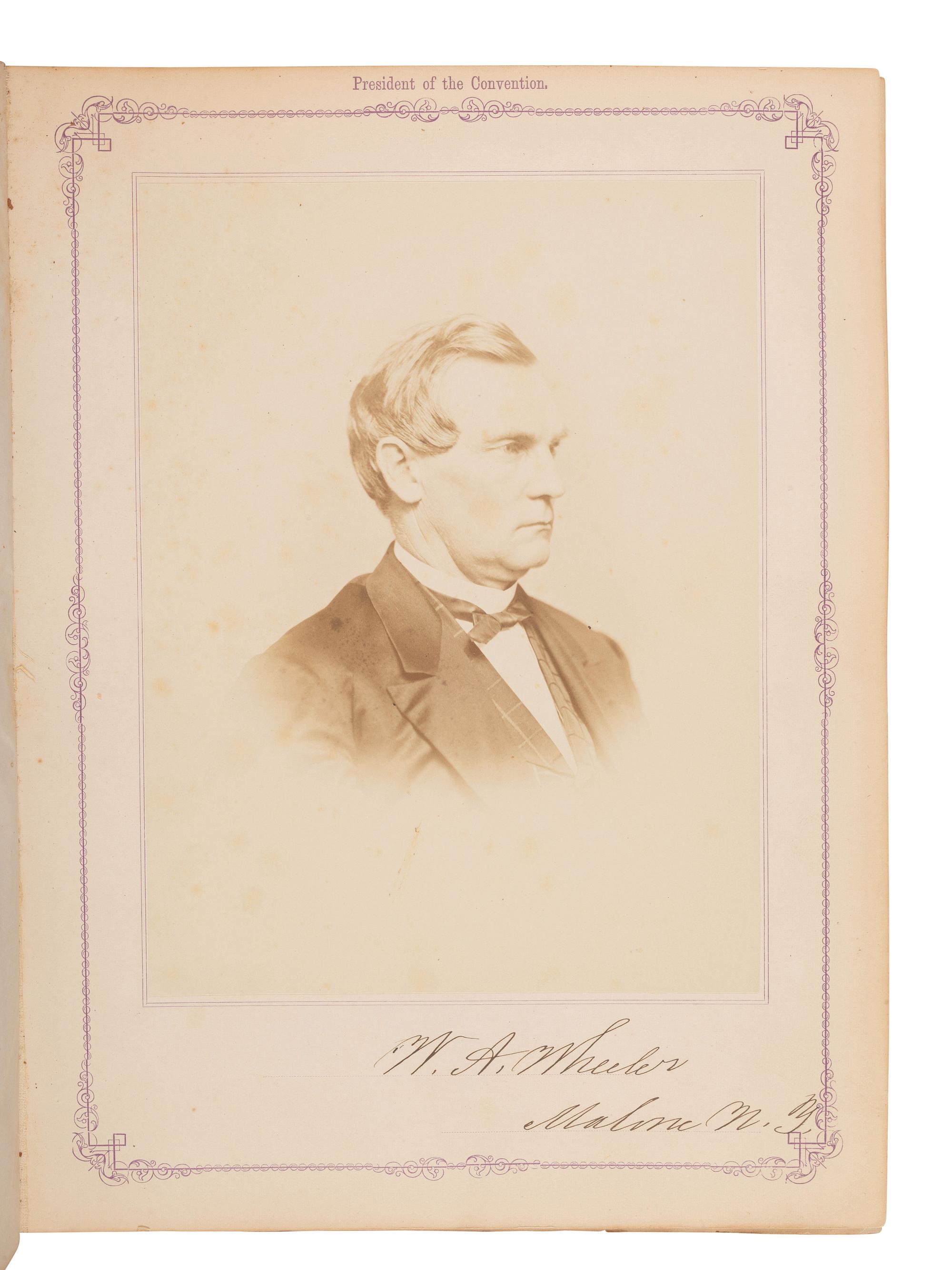 [Americana] Photo Album of the Constitutional Convention of the State of New York in 1867