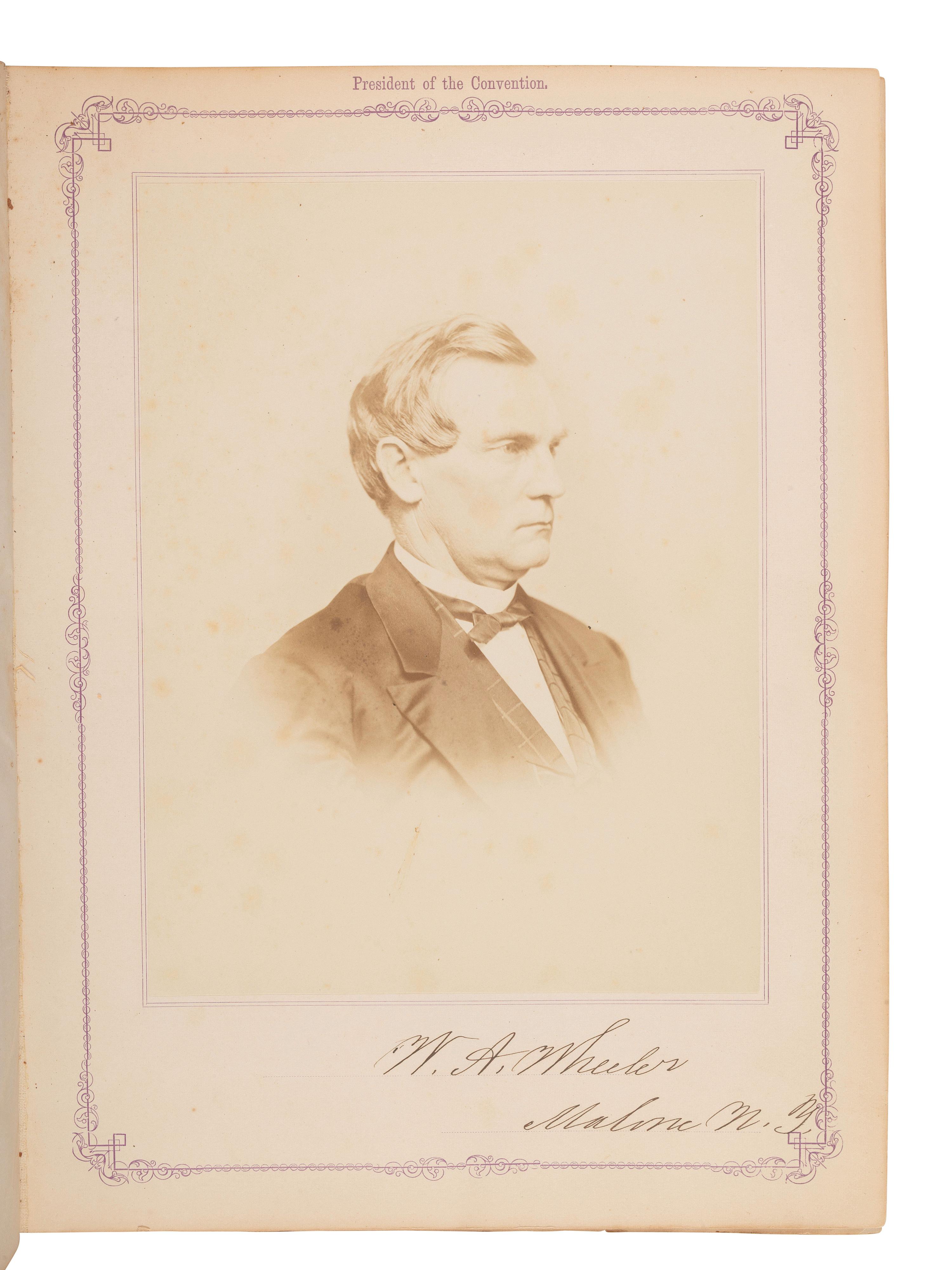 [Americana] Photo Album of the Constitutional Convention of the State of New York in 1867