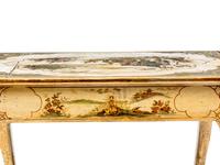 A Continental Polychrome Painted Side Table