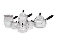 A Georg Jensen Silver Six Piece Tea and Coffee Service