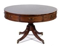 A George IV Mahogany Drum Table