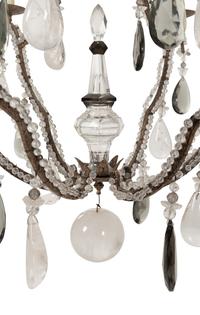 A Dennis and Leen Beaded Six-Light Chandelier