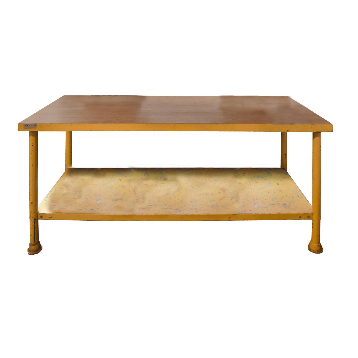 A Steel Industrial Table 60" W x 24" D x 36" H — United States, Circa 1950