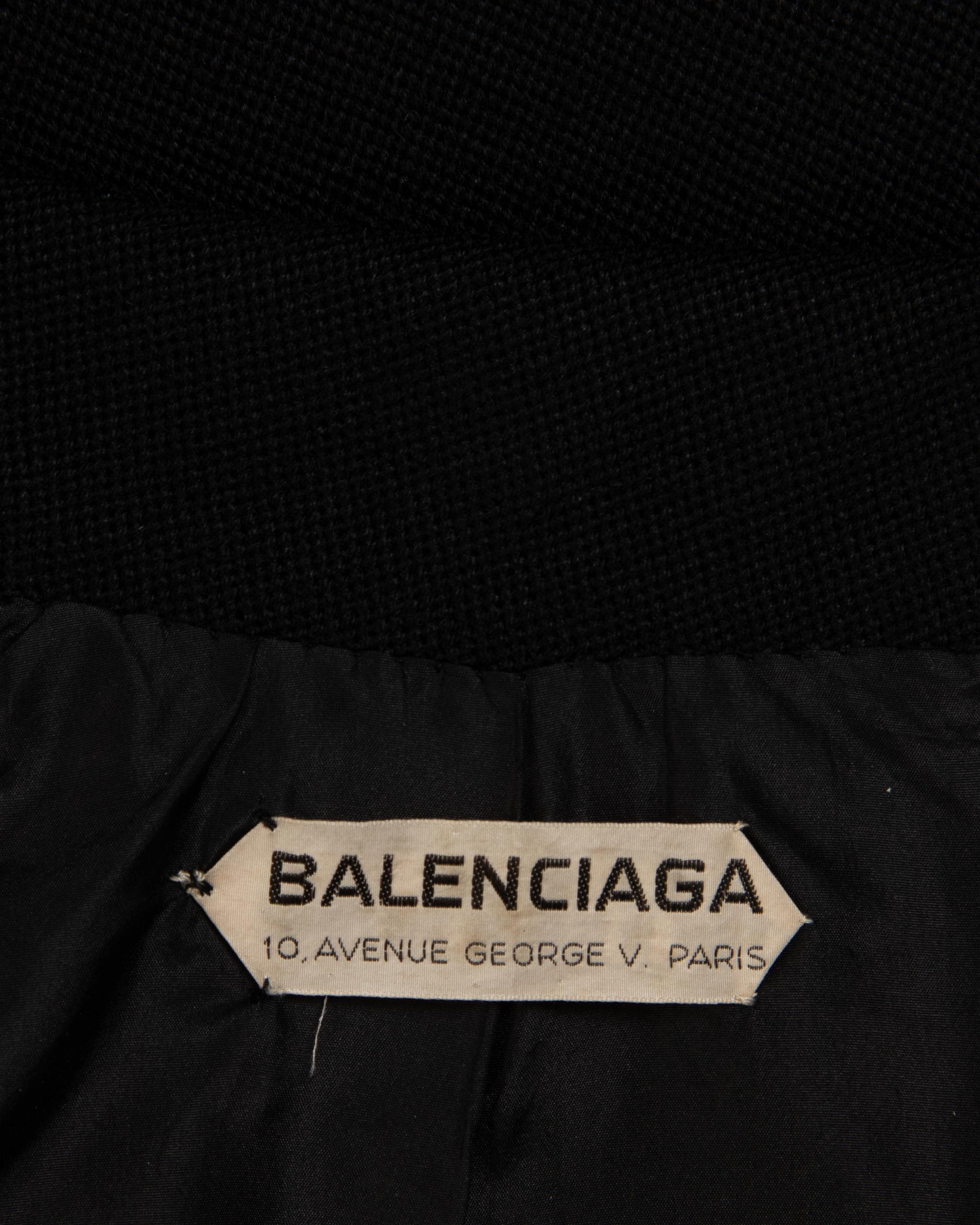 Balenciaga Haute Couture Wool Coat, c.1960
