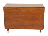 An American Mahogany Drop Leaf Dining Table