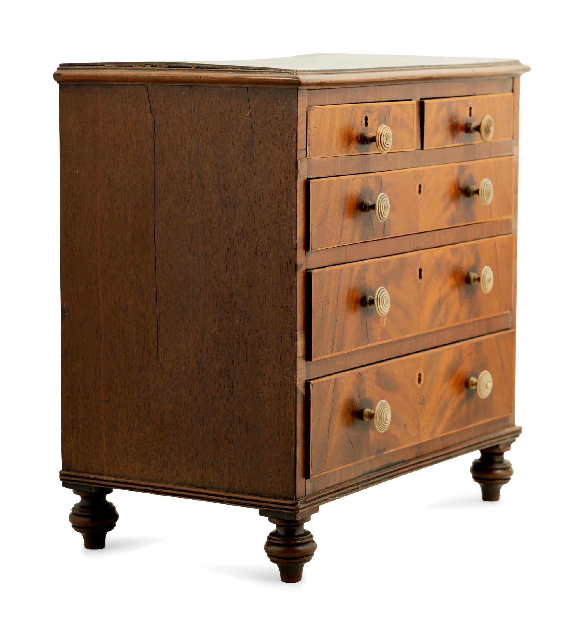 A Regency Mahogany Diminutive Chest of Drawers