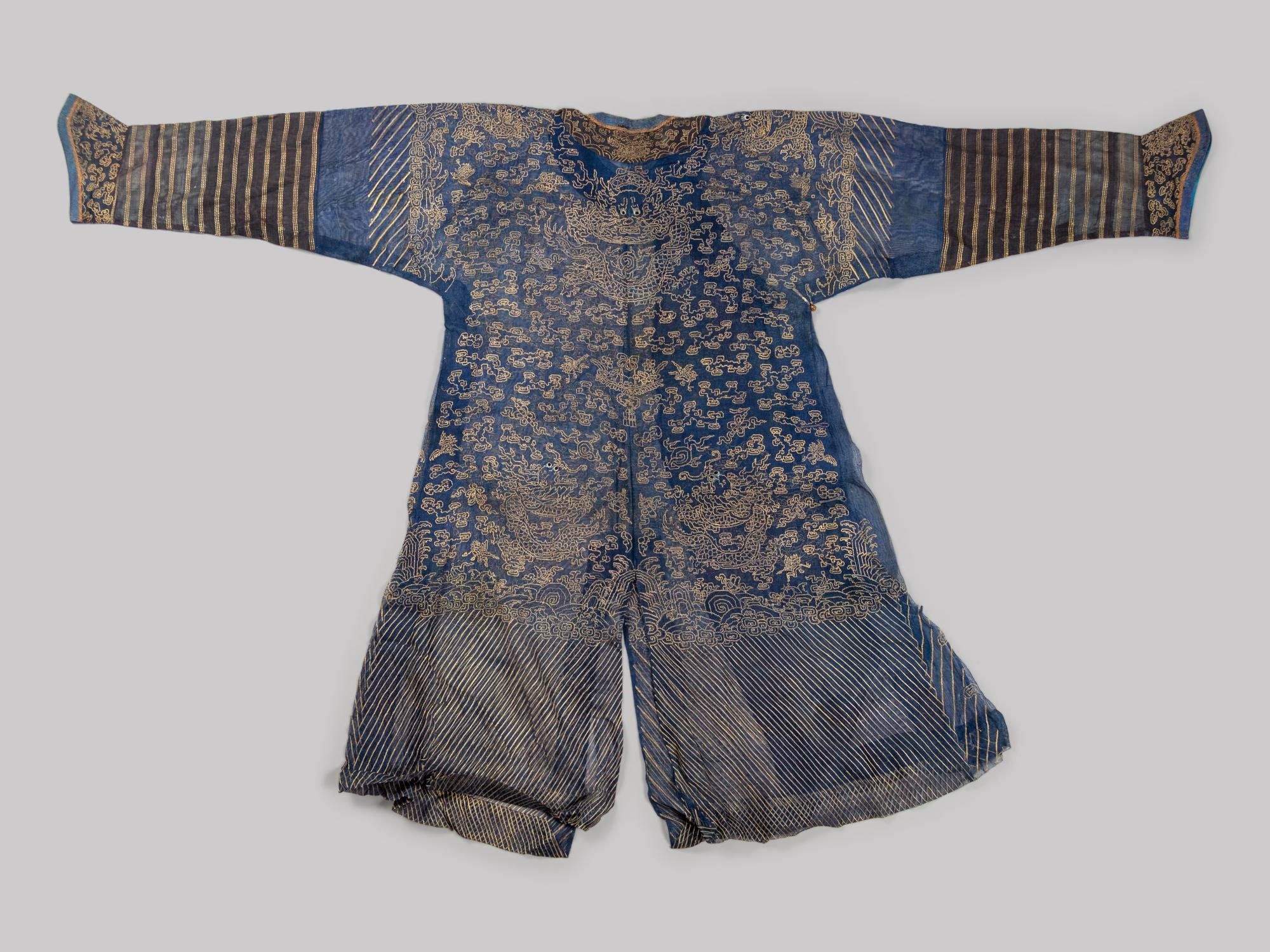 Two Chinese Silk Gauze Summer Robes