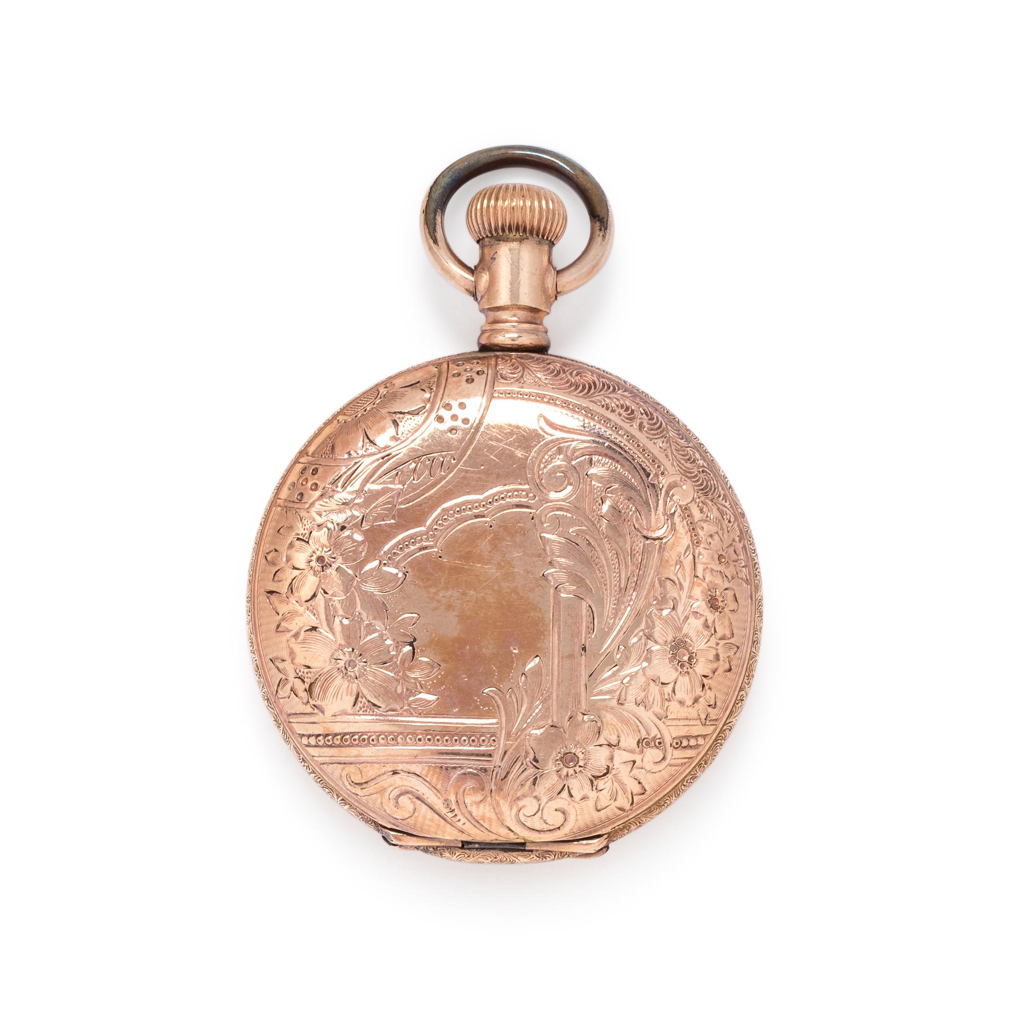 ELGIN, GOLD-FILLED HUNTER CASE POCKET WATCH