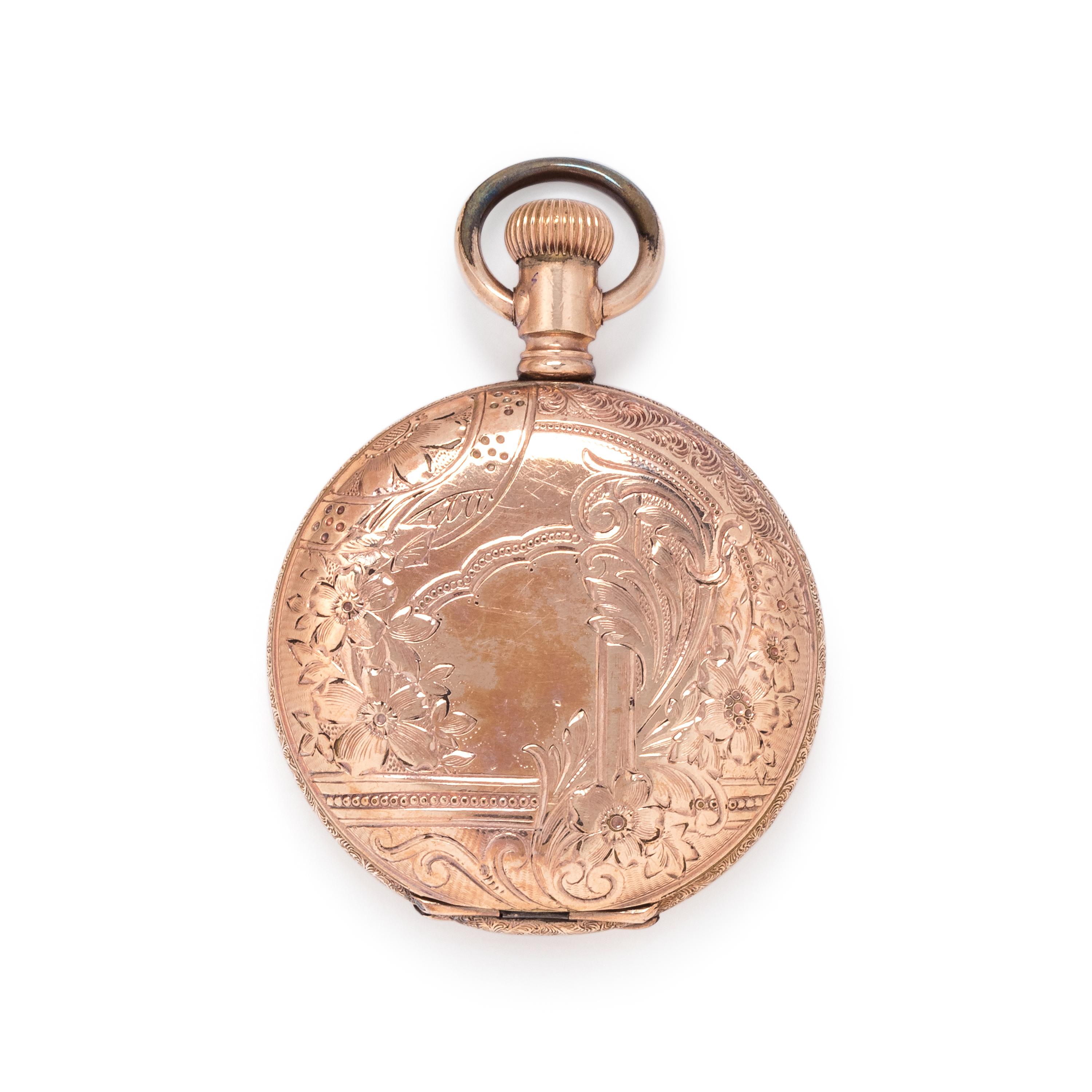 ELGIN, GOLD-FILLED HUNTER CASE POCKET WATCH