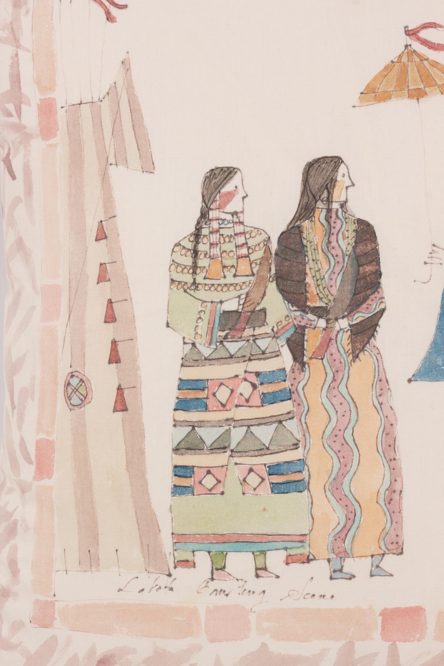 Lakota Courting Scene
