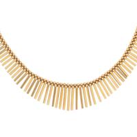 YELLOW GOLD FRINGE NECKLACE