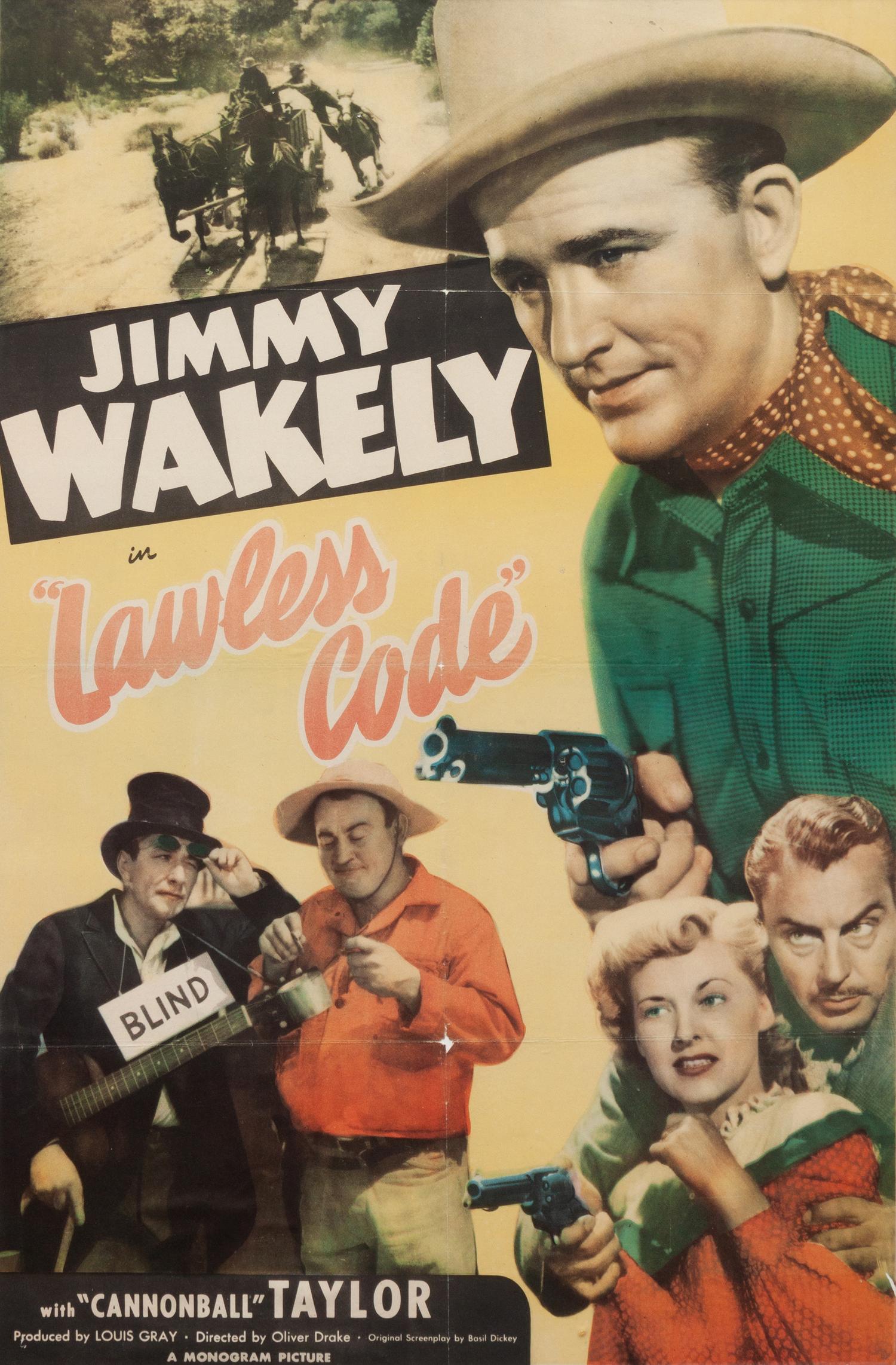 Vintage Movie Poster, Lawless Code
