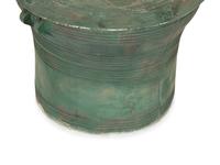 A Pair of Dong Sun Style Composition with Bronze Patina Rain Drums — 20th Century