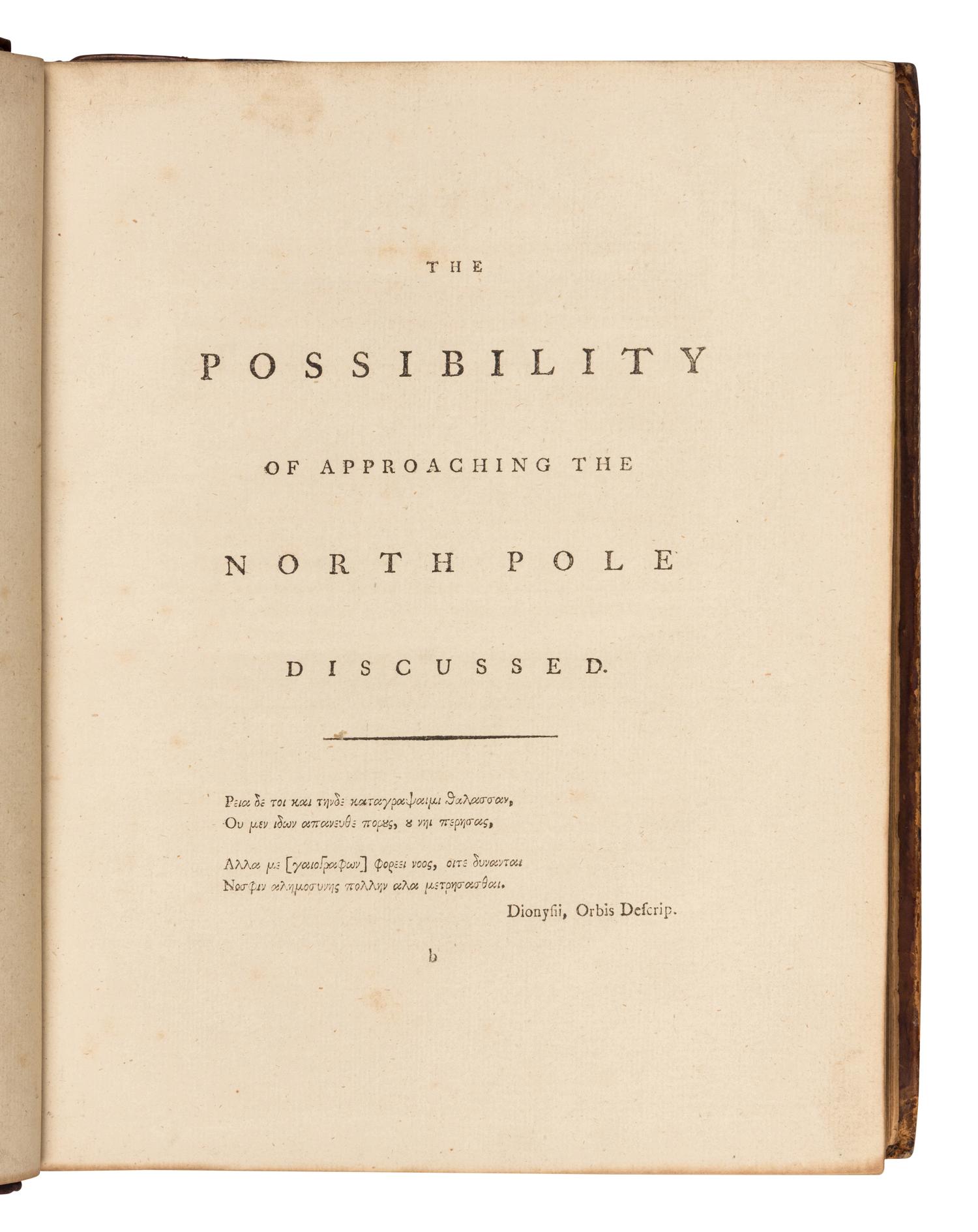 BARRINGTON, Daines (1727-1800). Miscellanies . London: J. Nichols, 1781.