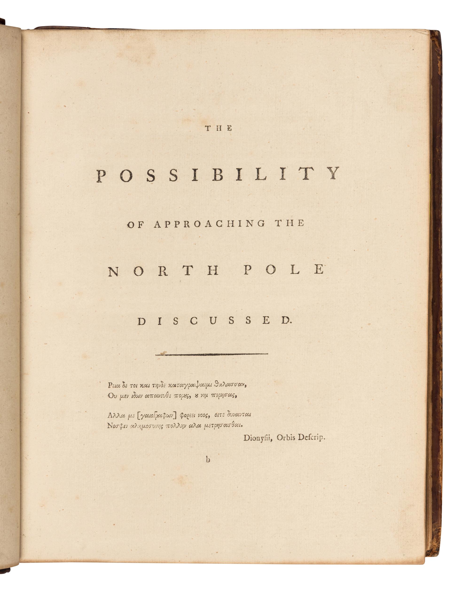 BARRINGTON, Daines (1727-1800). Miscellanies . London: J. Nichols, 1781.