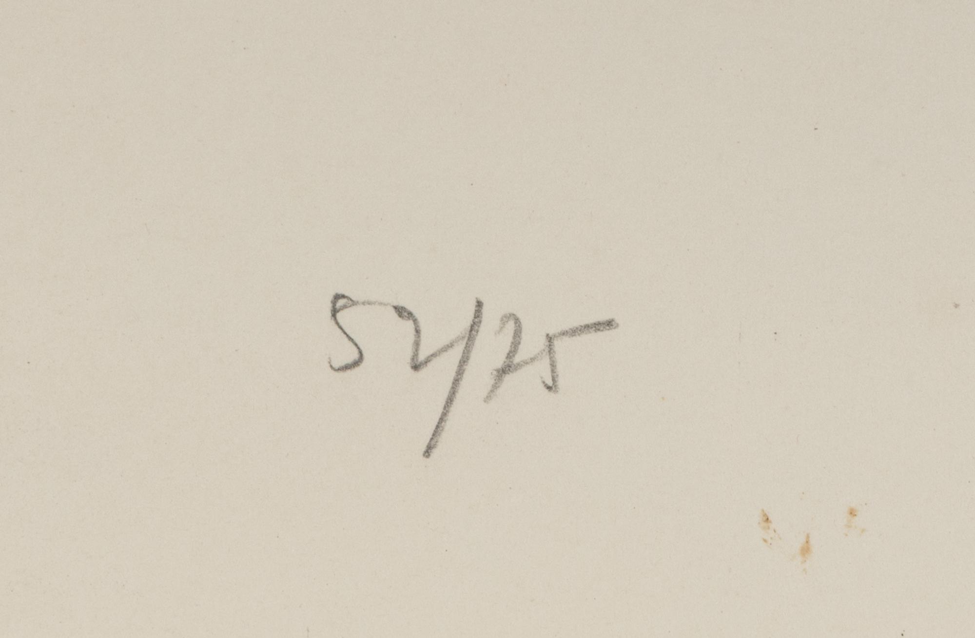 La Mère de l'artiste lisant sous la lampe à Stampa III, 1963