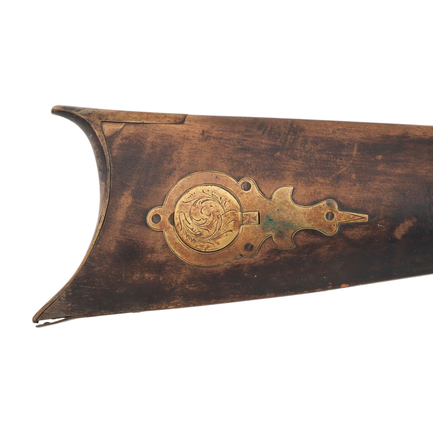 Halfstock Heavy Barrel Percussion Kentucky Rifle by P.A. Reinhard ca.1871