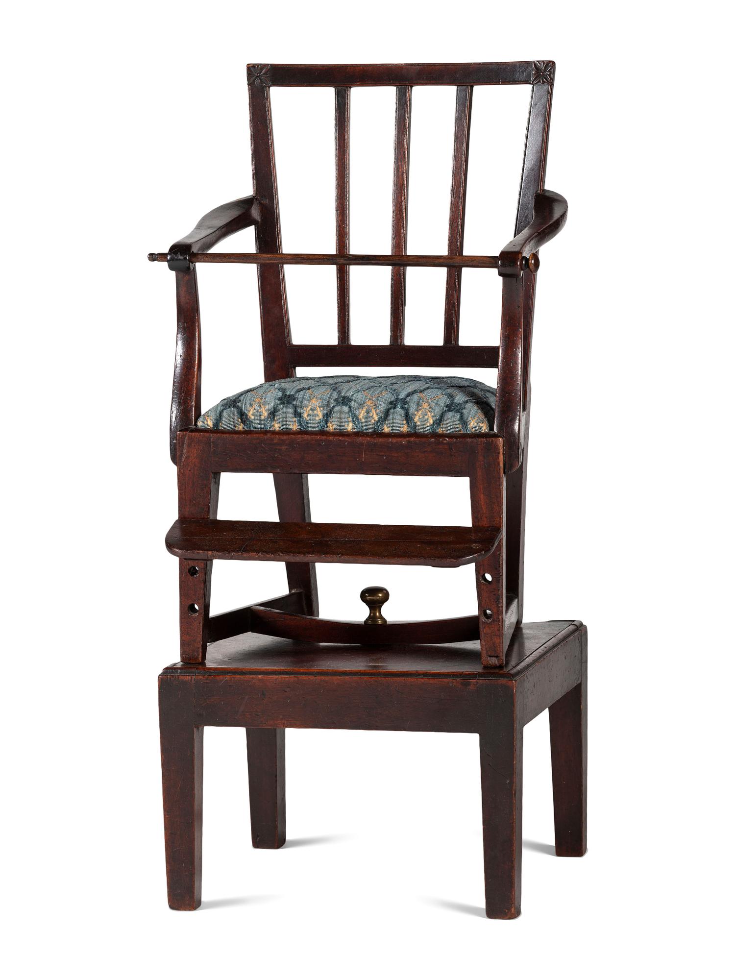 A George III Mahogany Child's High Chair