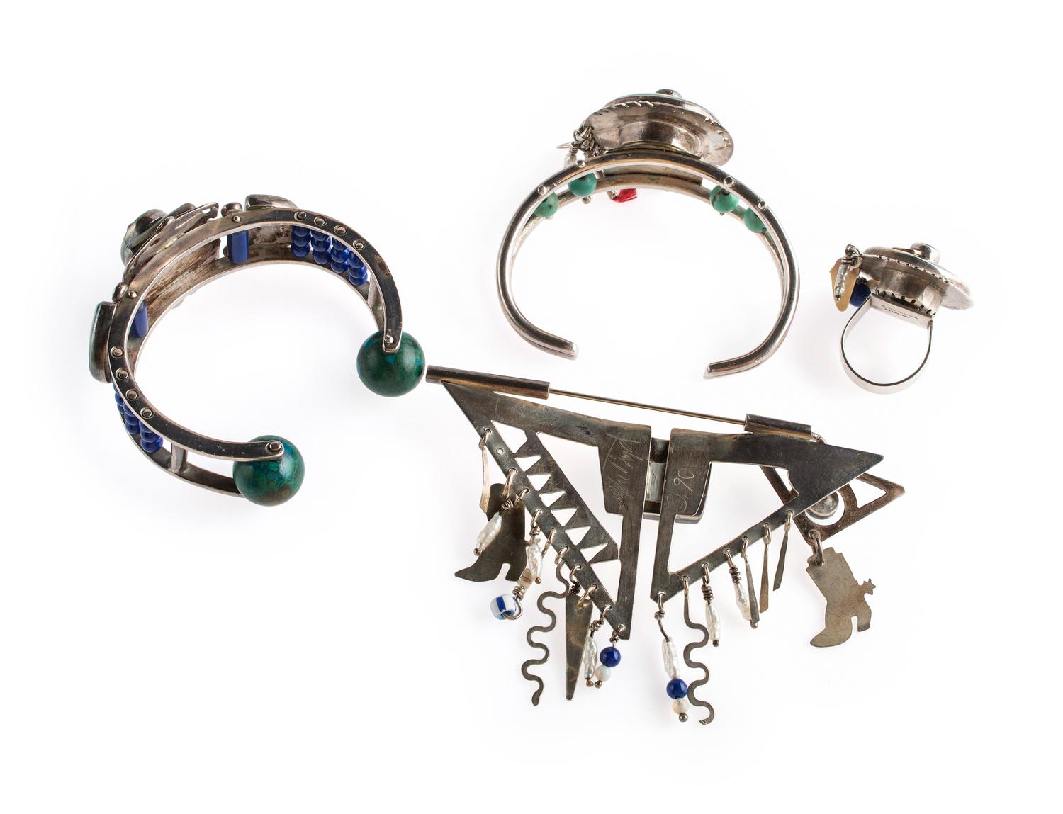 Whimsical Southwestrn-style Silver Jewelry