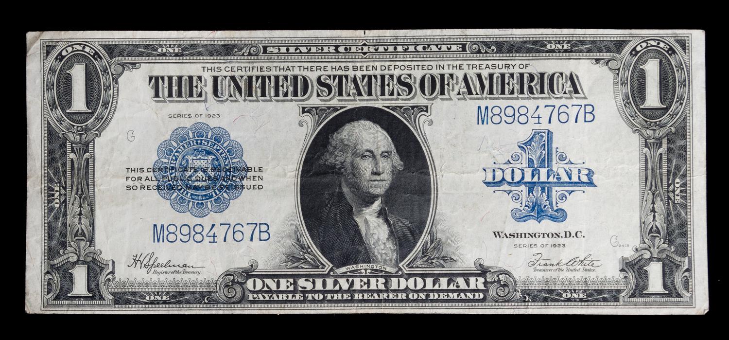 A United States 1923 $1 Silver Certificate