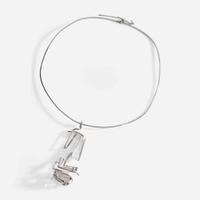 Helen Shirk (American, b. 1942) Early Silver and Quartz Necklace, USA, circa 1968
