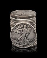 Twenty-Four Walking Liberty 50c Coins