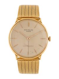 PATEK PHILIPPE, REF. 2573 18K YELLOW GOLD 'CALATRAVA' WRISTWATCH