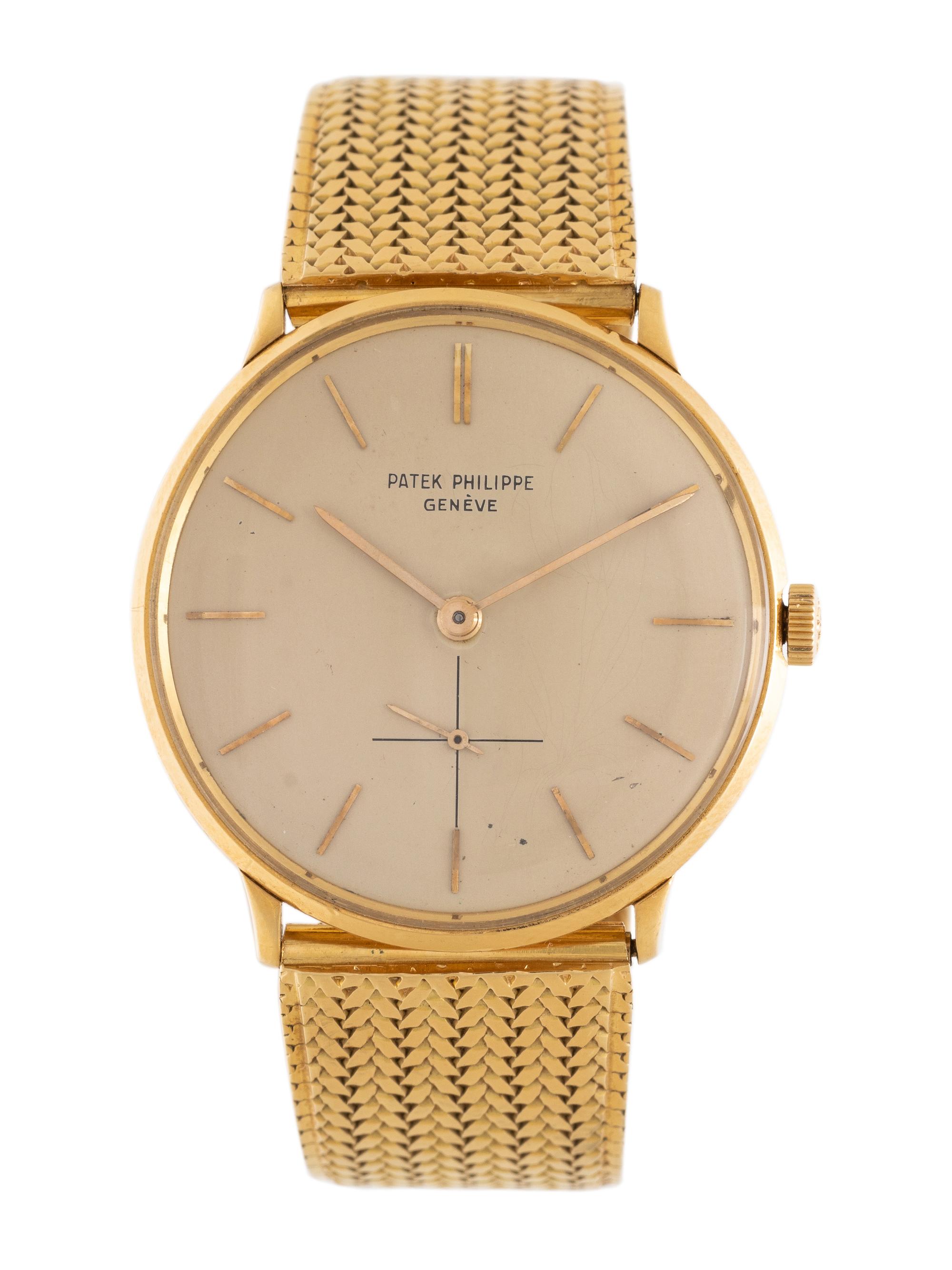 PATEK PHILIPPE, REF. 2573 18K YELLOW GOLD 'CALATRAVA' WRISTWATCH