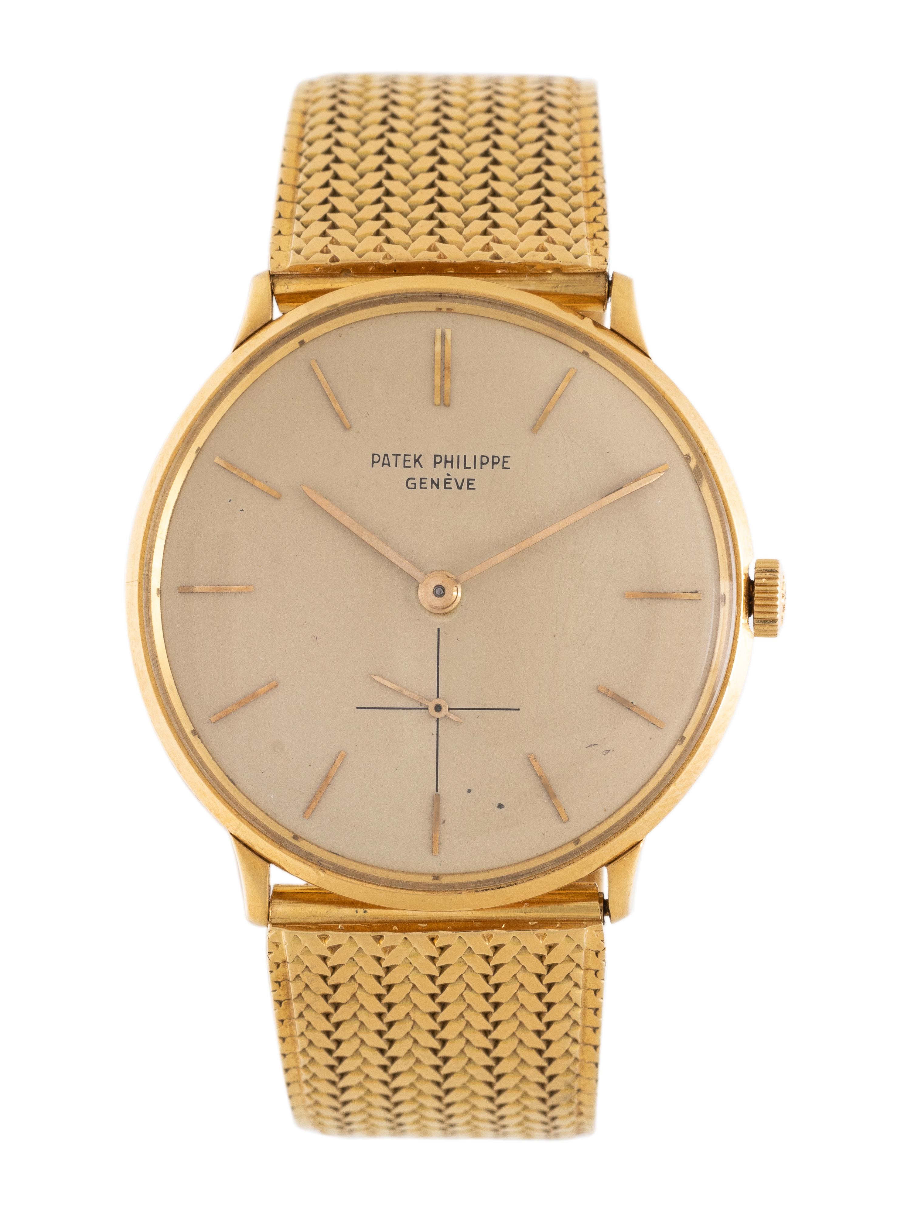 PATEK PHILIPPE, REF. 2573 18K YELLOW GOLD 'CALATRAVA' WRISTWATCH
