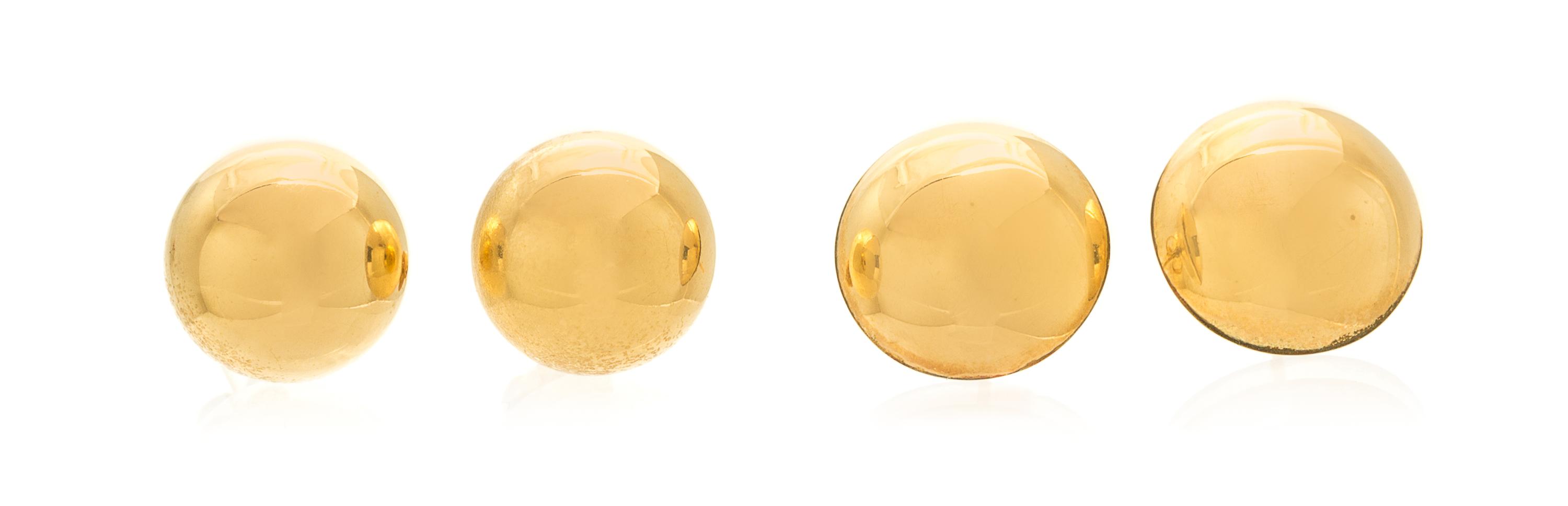 A Collection of Yellow Gold Earrings, 20.70 dwts.