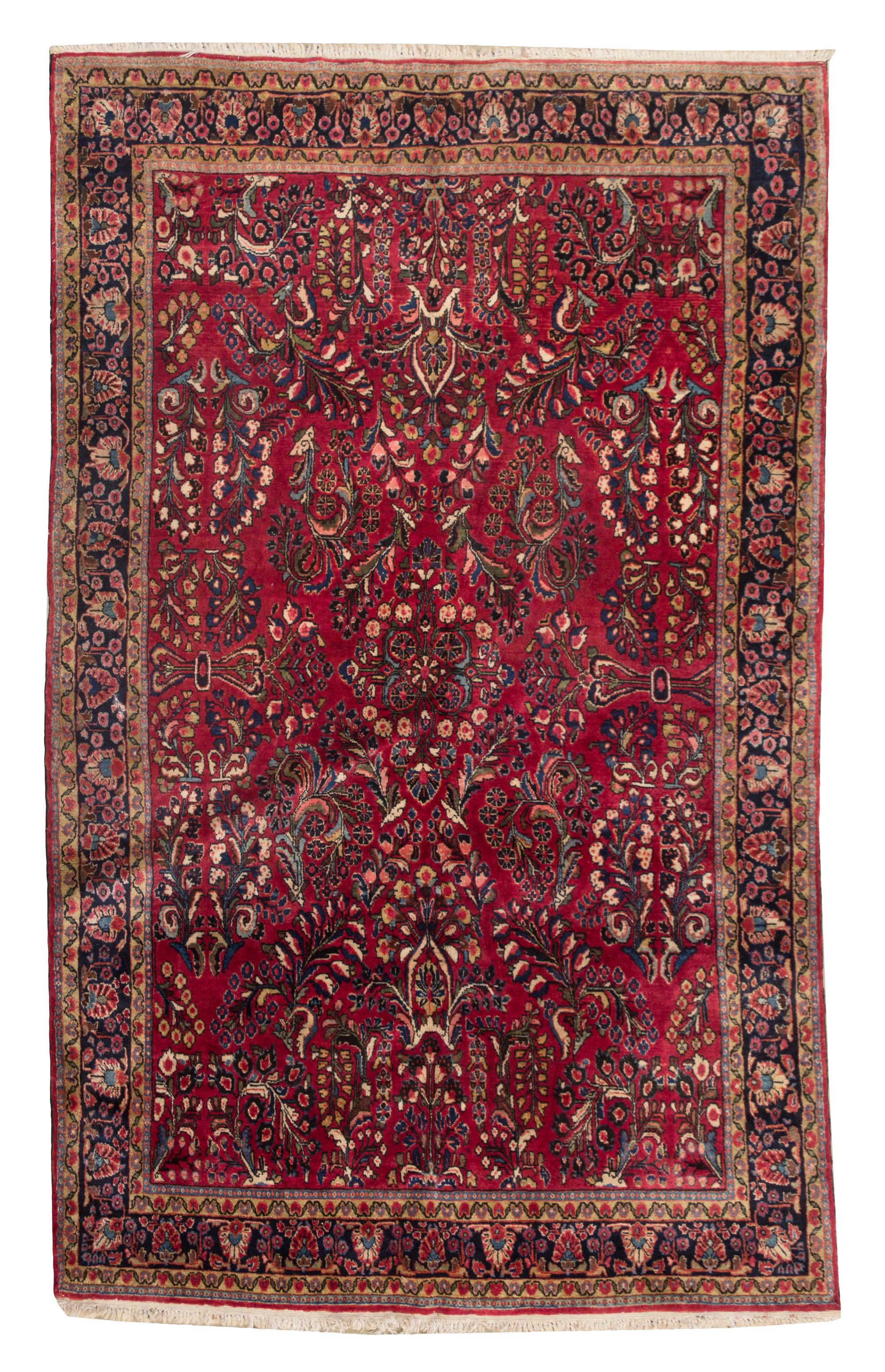 A Kashan Wool Carpet, 6 feet 5 inches x 4 feet 1 inch.