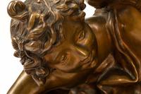 Raphael Peyre (French, 1872-1949) Three Putti gilt bronze Height 22 inches.