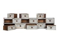 A White Painted and Stenciled Monastery's Valuables Chest