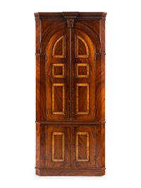 A George III Style Mahogany Corner Cabinet