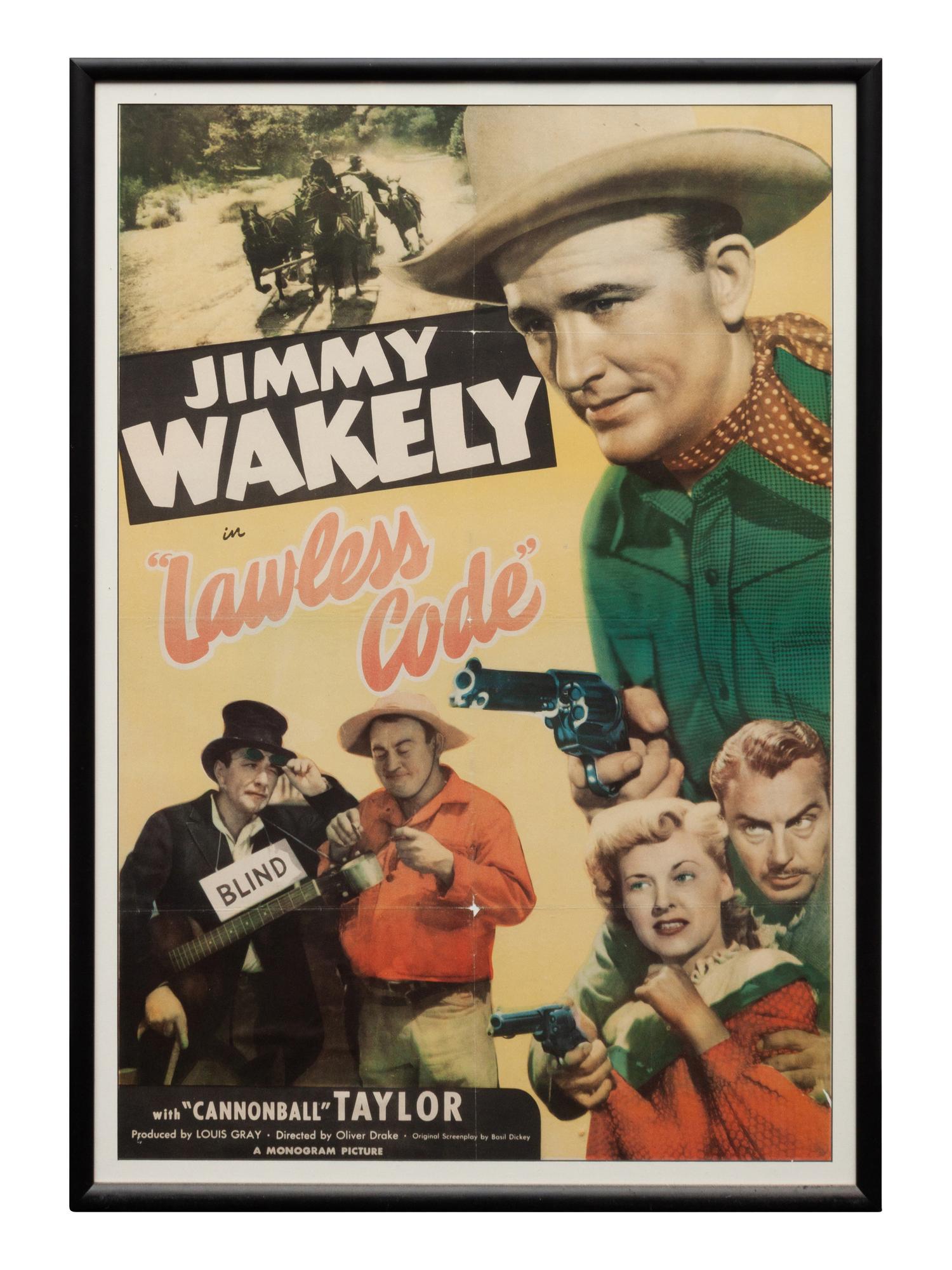 Vintage Movie Poster, Lawless Code