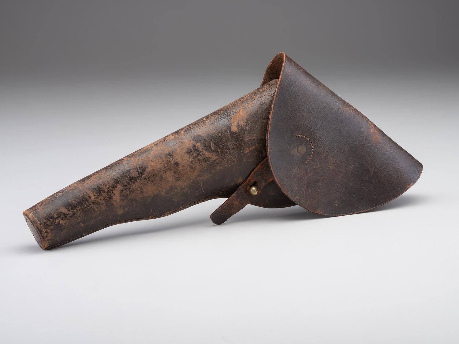 [CIVIL WAR]. Colt dragoon flap holster. Manufactured by E. Gaylord, Chicopee, MA.