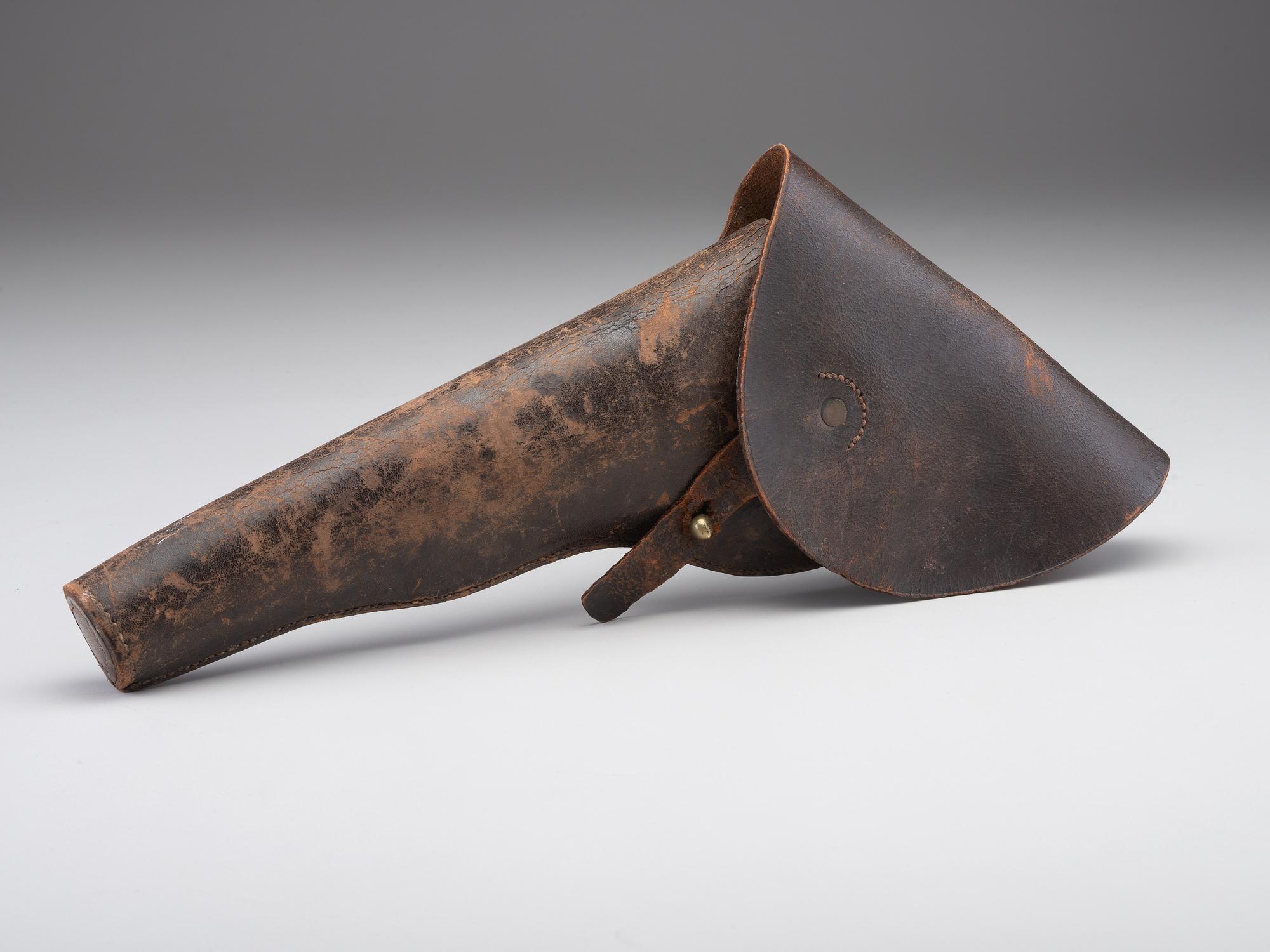 [CIVIL WAR]. Colt dragoon flap holster. Manufactured by E. Gaylord, Chicopee, MA.