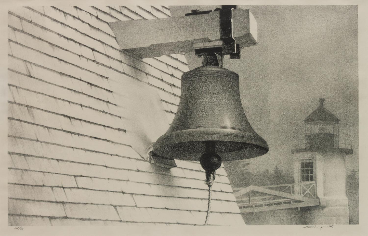A group of six prints of Port Clyde, Maine ( Fog Bell; Corbett's Pond , 1965; Ebb Tide , 1944; Harbor at Port Clyde , 1939; Marshall's Point , 1939; Tower Door, Marshall Point Lighthouse , 1954)