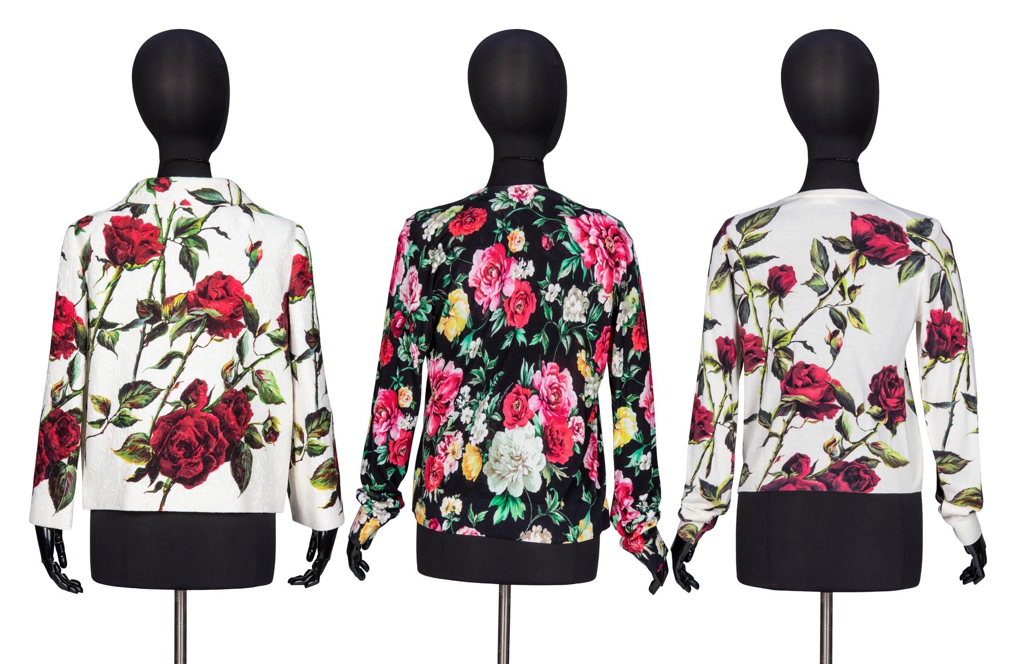 Dolce & Gabbana, Three Floral-Print Tops
