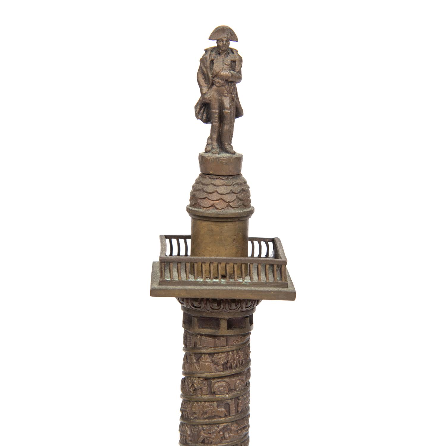 A Grand Tour Bronze Model of the Vendôme Column