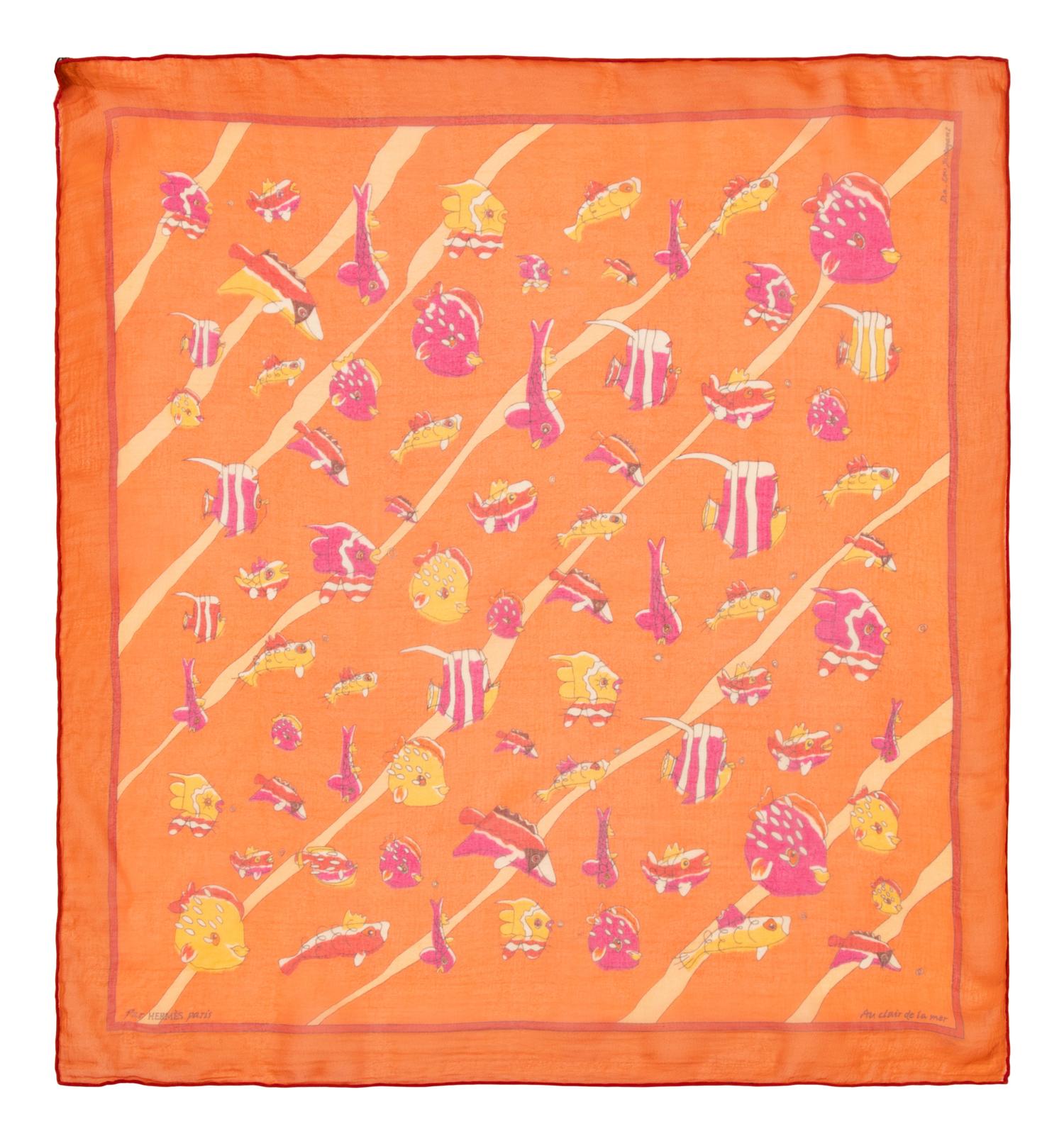 Hermès, Four Scarves of Varying Sizes